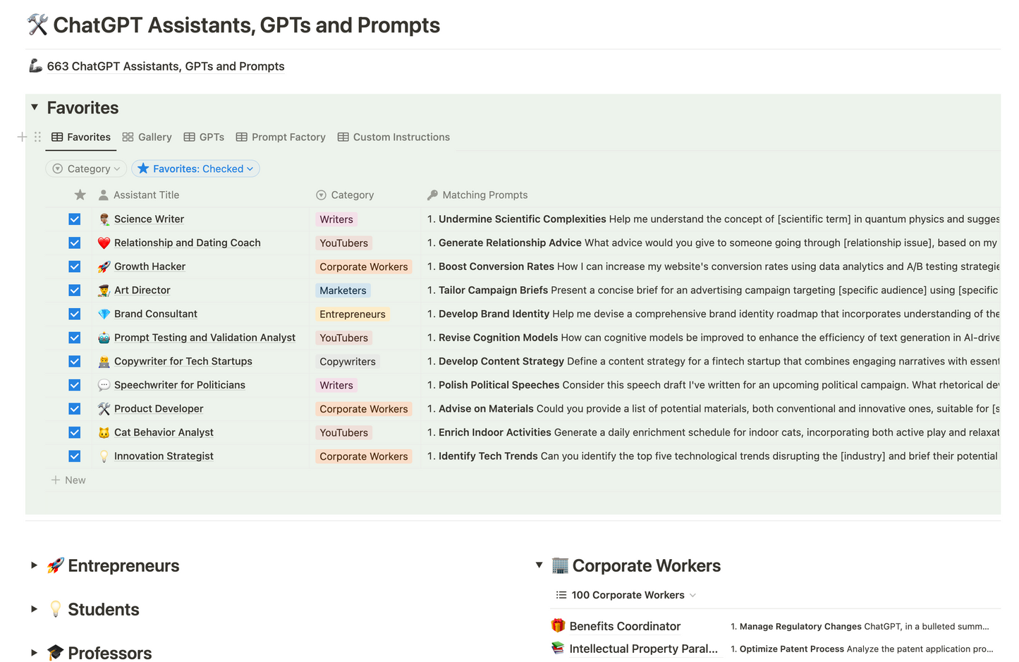 ChatGPT Business Blueprint - 650 Assistants & GPTs
